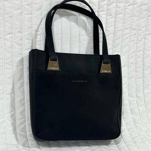 Liz Claiborne black microfiber purse